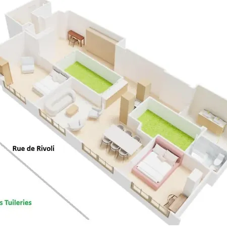 Apartment Tuileries Saint Honore 6p Ac By Melvane